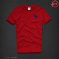 heren abercrombie and fitch korte tees blauw moose logo rood Originele Prijs 1dm3j748